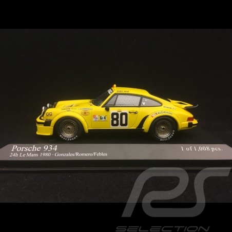 Porsche 934 Le Mans 1980 n°80 1/43 Minichamps 400806480