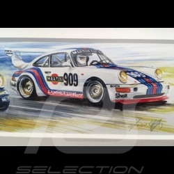 Porsche 804 Grosser Preis von Frankreich reproduction d'une affiche originale de Erich Strenger