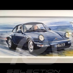 Porsche 804 Grosser Preis von Frankreich reproduction d'une affiche originale de Erich Strenger