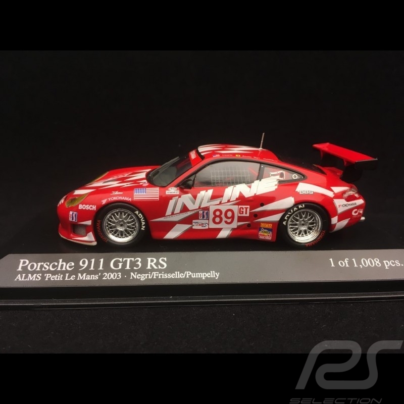 Porsche 911 typ 996 GT3 RS ALMS Petit Le Mans 2003 n° 89 1/43 Minichamps 400036989