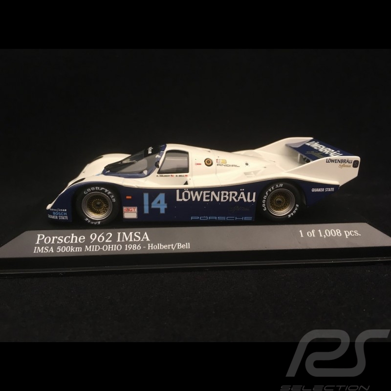 Porsche 962 Sieger IMSA Mid-Ohio 1986 n° 14 1/43 Minichamps 400866514 Porsche 962 Sieger IMSA Mid-Ohio 1986 n° 14 1/43 Minichamps 400866514