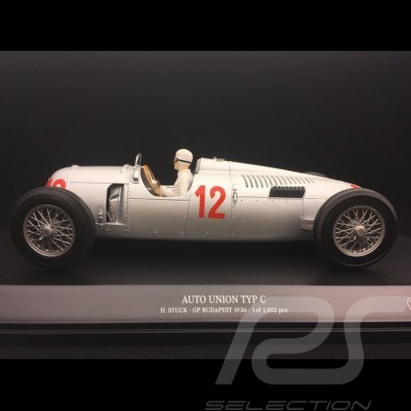 Auto Union Typ C n° 12 GP Budapest 1936 1/18 Minichamps 155361012