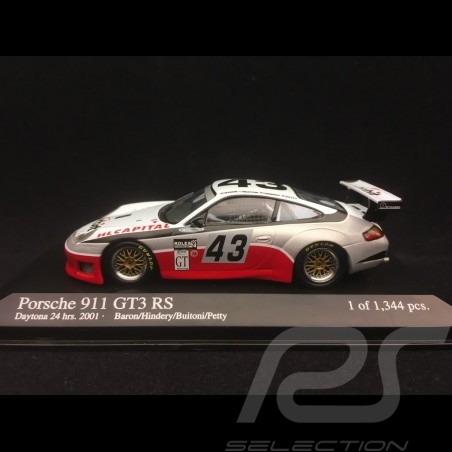 Porsche 911 typ 996 GT3 RS Daytona 2001 n° 43 1/43 Minichamps 400016943
