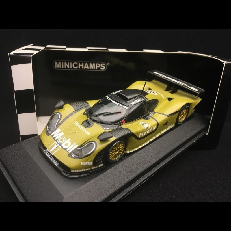 Miniature Porsche 996 GT1 1/43 Spark 911 GT1/98 RHD AG Warsteiner 1998 V hicule De Test