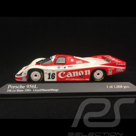 Porsche 956L n° 16 Canon Le Mans 1984 1/43 Minichamps 430846516