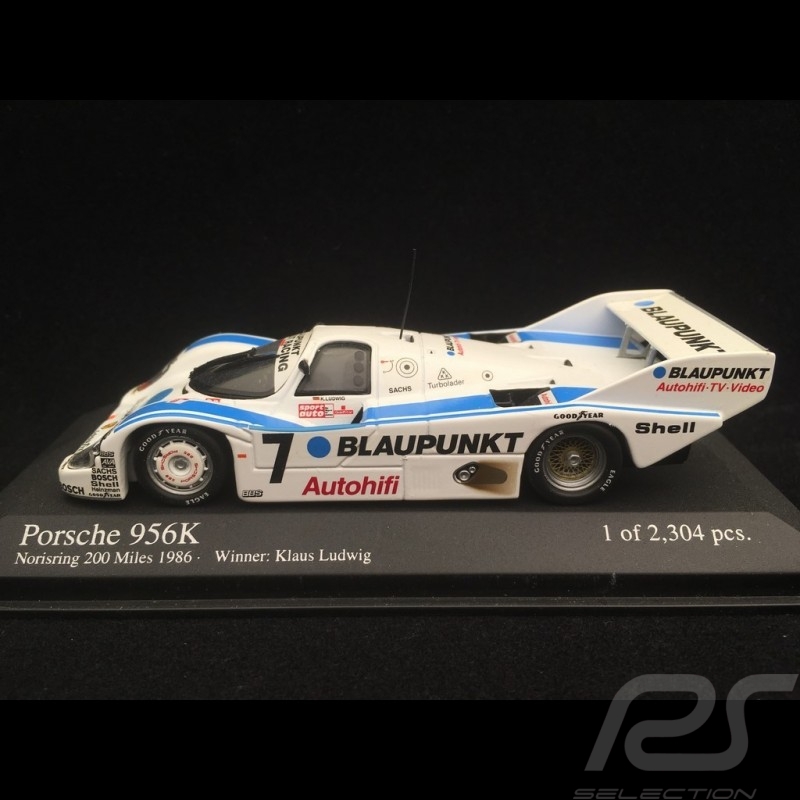 Porsche 956 K Sieger Norisring 1986 n° 7 Blaupunkt 1/43 Minichamps 430866607