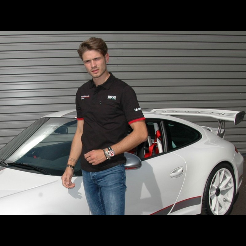 Porsche Polo Motorsport Hugo Boss shirt black WAP432L0MS - men