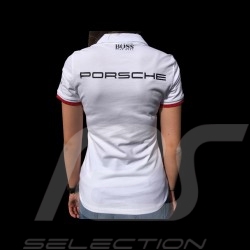 Polo Hugo Boss Porsche Motorsport blanc white weiß WAP431LMS - femme