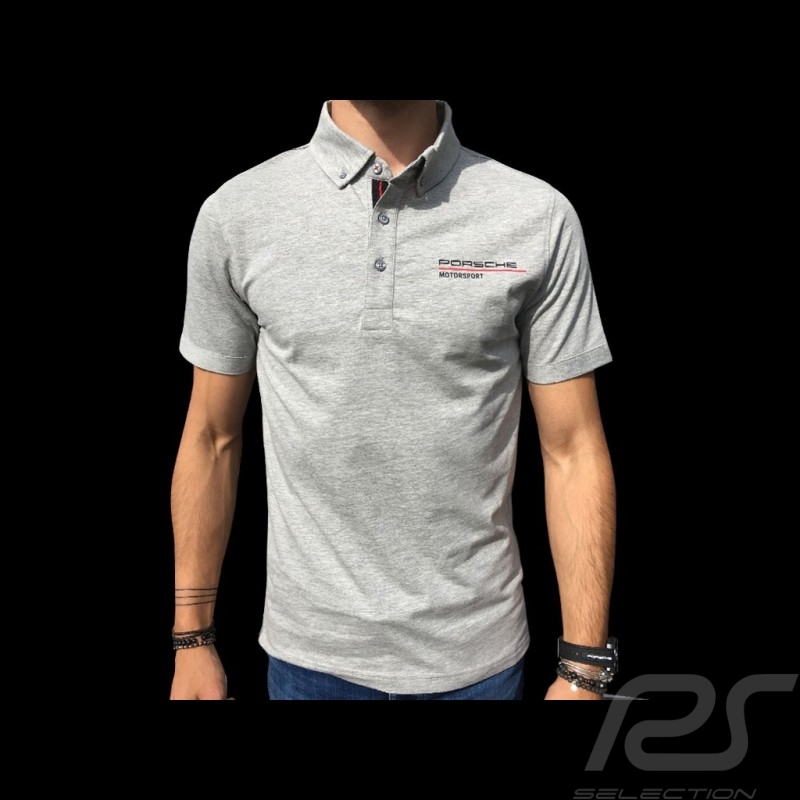 Porsche Motorsport Polo shirt grey WAP803LFMS - men