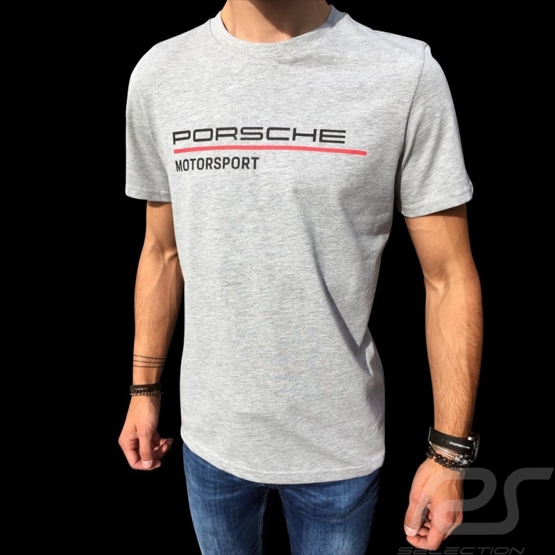 T-shirt Porsche Motorsport WAP809LFMS gris grey grau homme men herren