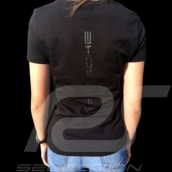T-shirt Porsche Motorsport noir black schwarz Porsche WAP812LFMS - femme