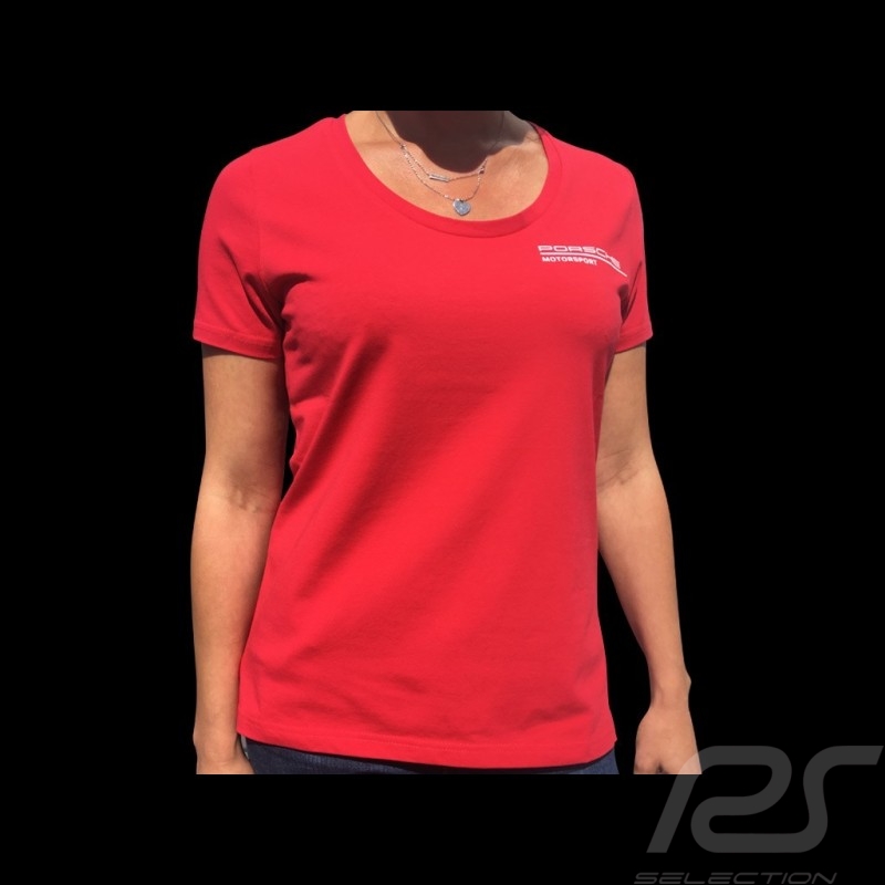 T-shirt Porsche Motorsport rouge red rot Porsche WAP810LFMS - femme