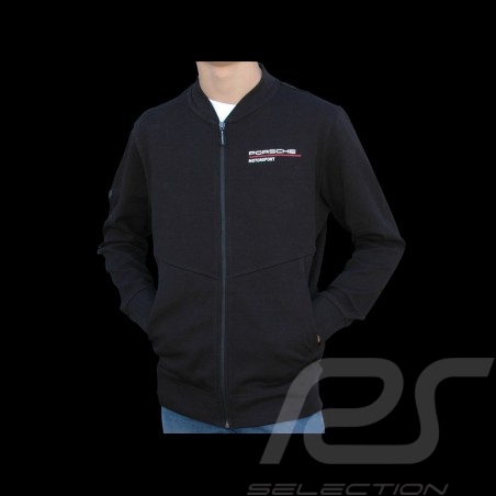 Veste Porsche Motorsport Collection Sweatshirt noir / rouge Porsche WAP814LFMS jacket jacke