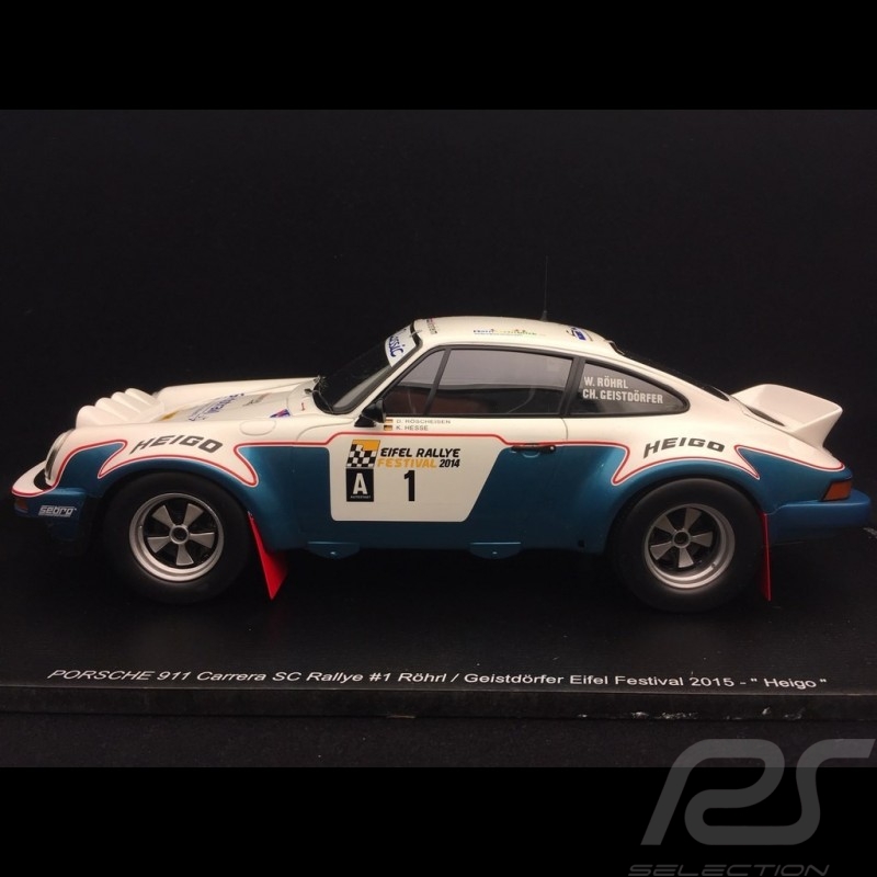 Porsche 911 SC n° 1 Eifel Rallye Festival 2014 handsigniert von W. Röhrl 1/18 Spark CA-MAD-002