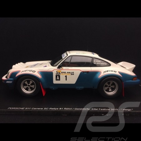 Porsche 911 SC n° 1 Eifel Rallye Festival 2014 hand signed by W. Röhrl 1/18 Spark CA-MAD-002