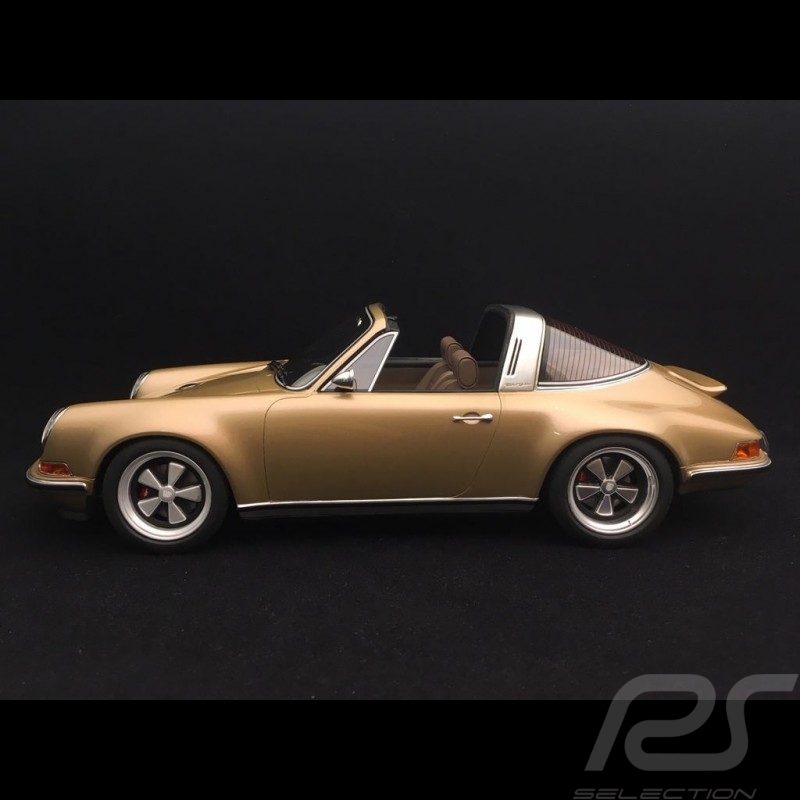 Porsche 911 type 964 Singer Targa 2015 gold metallic 1/18 Cult Models CML106-2