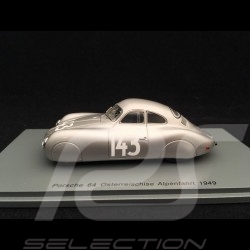 Porsche type 64 n° 143 Sieger Alpenfahrt 1949 Otto Mathé 1/43 Spark B1056