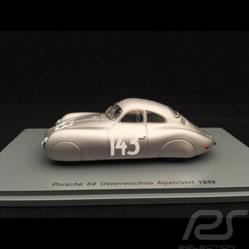 Porsche type 64 n° 143 Vainqueur Winner Sieger Course des Alpes Alpine Run Alpenfahrt 1949 Otto Mathé 1/43 Spark B1056
