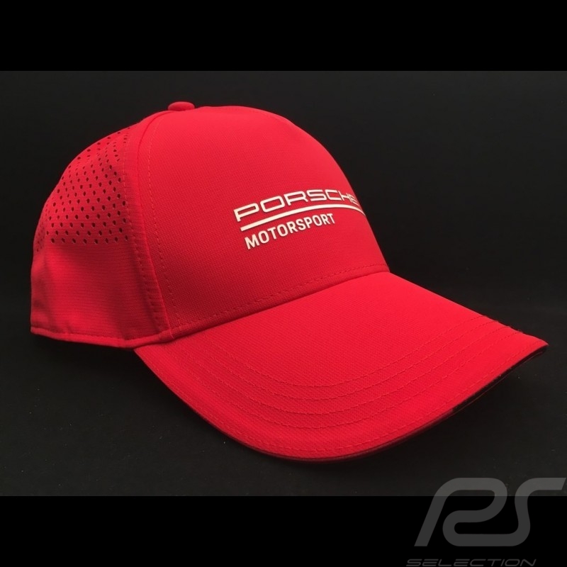 Casquette cap kappe Porsche Motorsport 3 Perforée rouge Porsche WAP8000020LFMS 