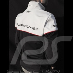 Veste Hugo Boss Porsche Motorsport Softshell noir / blanc WAP435LMS - homme jacket Jacke windbreaker