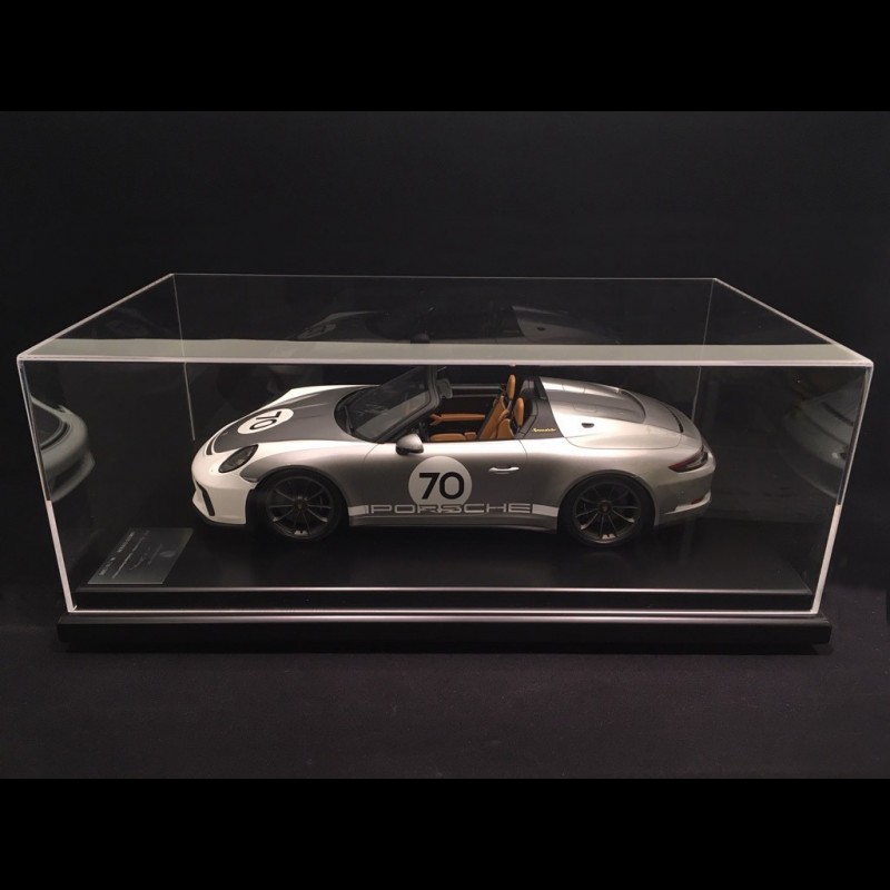 Miniature 1,43 Porsche 911 Speedster Race 1987 grise - Collection