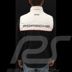 Porsche Jacke Motorsport Hugo Boss Ärmellose Softshell schwarz / weiß Porsche Design WAP437LOMS - Unisex