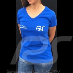 T-shirt femme col v bleu royal RS Club