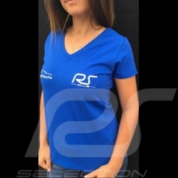 Damen V-Ausschnitt t-shirt königsblau RS Club