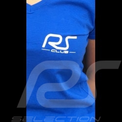 T-shirt femme col v bleu royal RS Club