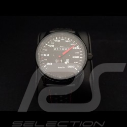 Porsche 911 300 km/h speedometer Watch black case / black dial / white numbers