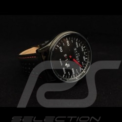 Montre compteur de vitesse Porsche 911 300 km/h boitier noir / fond noir / chiffres blancs Watch Uhr