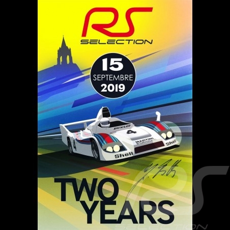 Affiche originale Selection RS 2ème anniversaire du showroom - Signé par Jürgen Barth poster plakat