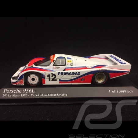 Porsche 956 L Le Mans 1986 n° 12 Kremer 1/43 Minichamps 430866512