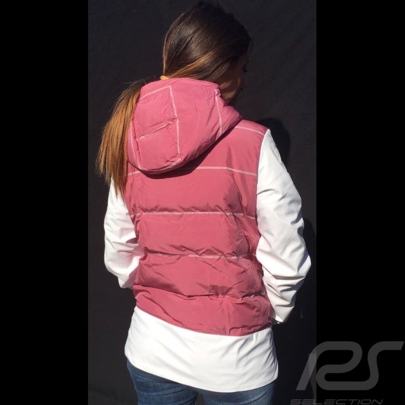 Porsche Jacke mit Kapuze Taycan Collection Weiß / Rosa Porsche WAP606LTYC - Damen Porsche Jacke mit Kapuze Taycan Collection Weiß / Rosa Porsche WAP606LTYC - Damen