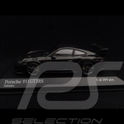Porsche 911 GT3 RS type 991 mark II 2018 black / black rims 1/43 Minichamps 410067021