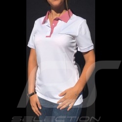 Porsche Polo shirt Taycan Collection White / pink Porsche WAP604LTYC - women