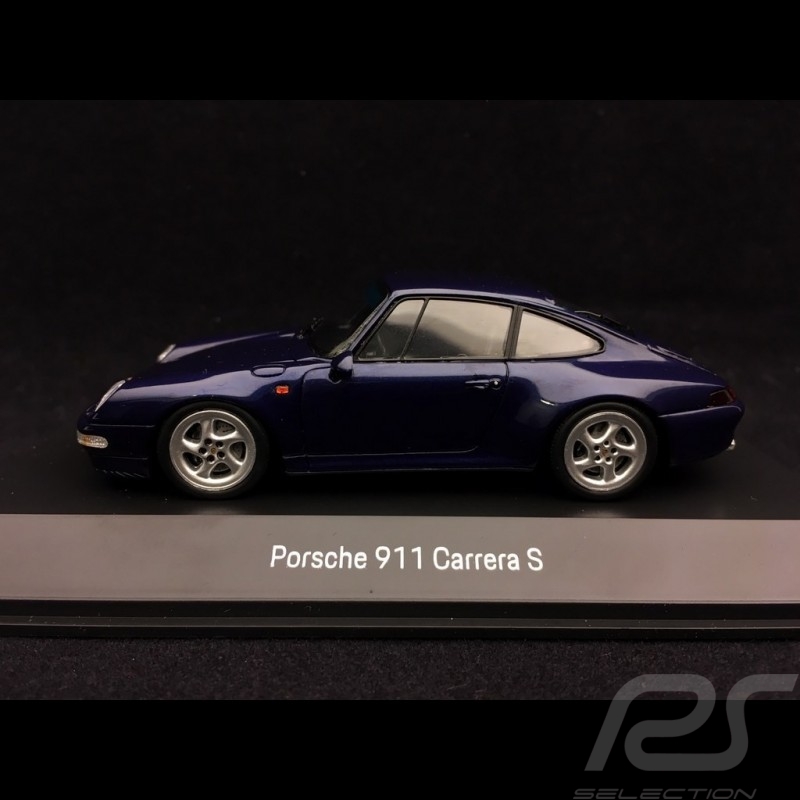 Porsche 911 type 993 Carrera S 1997 zenith blue metallic 1/43 Spark MAP02003717
