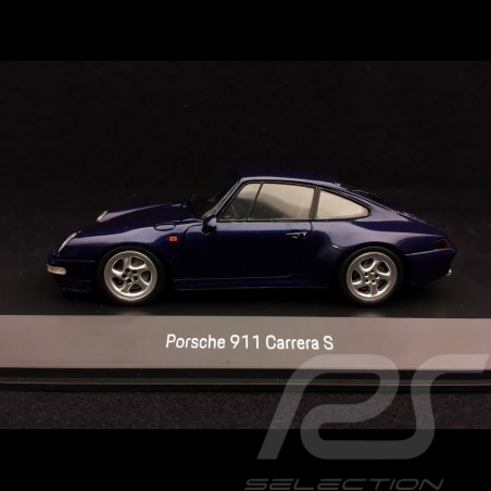 Porsche 911 type 993 Carrera S 1997 bleu zenith métallisé 1/43 Spark MAP02003717 zenith blue mettalic zenithblaue metallic
