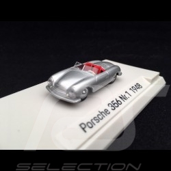 Porsche 356 N° 1 1948 gris argent métallisé 1/87 Autocraft MAP02335618 silver grey metallic silbergrau metallic