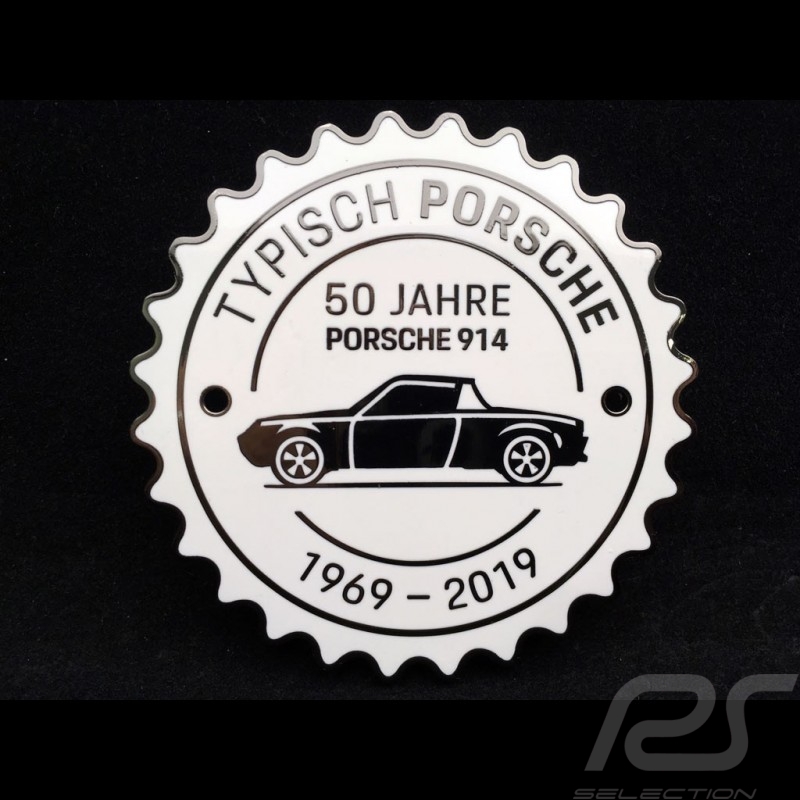 Grille badge Porsche 914 50 years 1969 - 2019 White Porsche Design MAP04515619