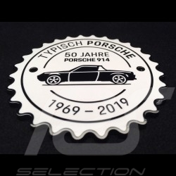 Grill Badge Porsche 914 50 Jahre 1969 - 2019 weiß Porsche Design MAP04515619