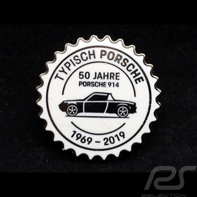 Porsche Button 914 50 Jahre 1969 - 2019 weiß Porsche Design MAP01008219