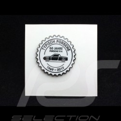 Porsche badge 914 50 years 1969 - 2019 White Porsche Design MAP01008219