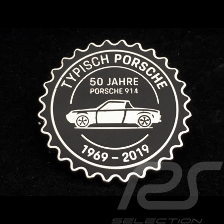 Porsche badge 914 50 years 1969 - 2019 Black Porsche Design MAP01008319