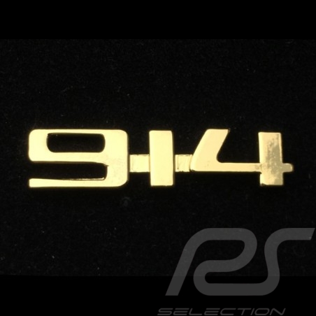 Pin Badge Button Porsche 914 vintage doré golden Porsche Design MAP01008019