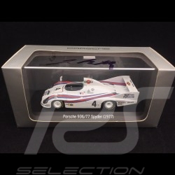 Porsche 936 /77 Spyder n° 4 Winner Le Mans 1977 Jürgen Barth signature 1/43 Minichamps WAP020SET13