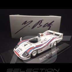 Porsche 936 /77 Spyder n° 4 Winner Le Mans 1977 Jürgen Barth signature 1/43 Minichamps WAP020SET13