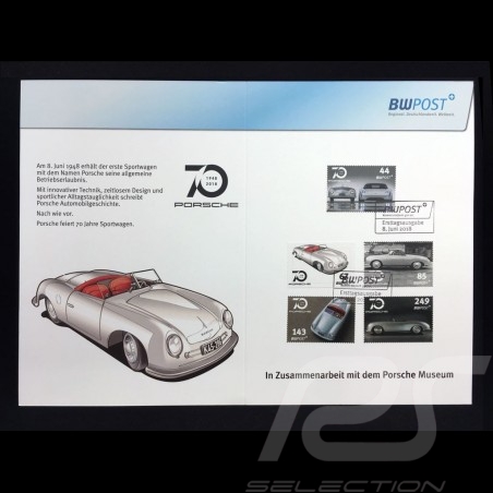 Porsche commemorative stamps 70 years evolution 1948 - 2018Porsche Design MAP10780018
