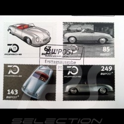 Timbres Porsche commémoratifs 70 ans évolution 1948 - 2018 Porsche Design MAP10780018