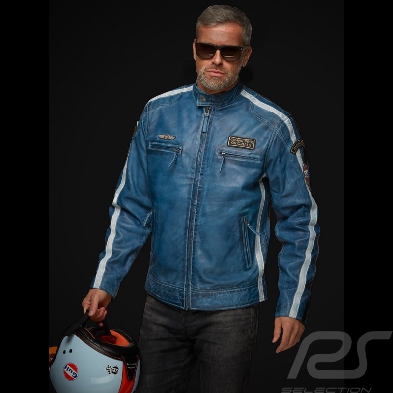 blue racing jacket
